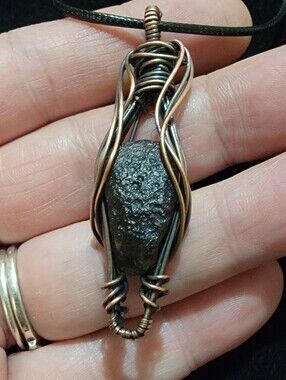 Agni Manitite Tektite Pendant Necklace